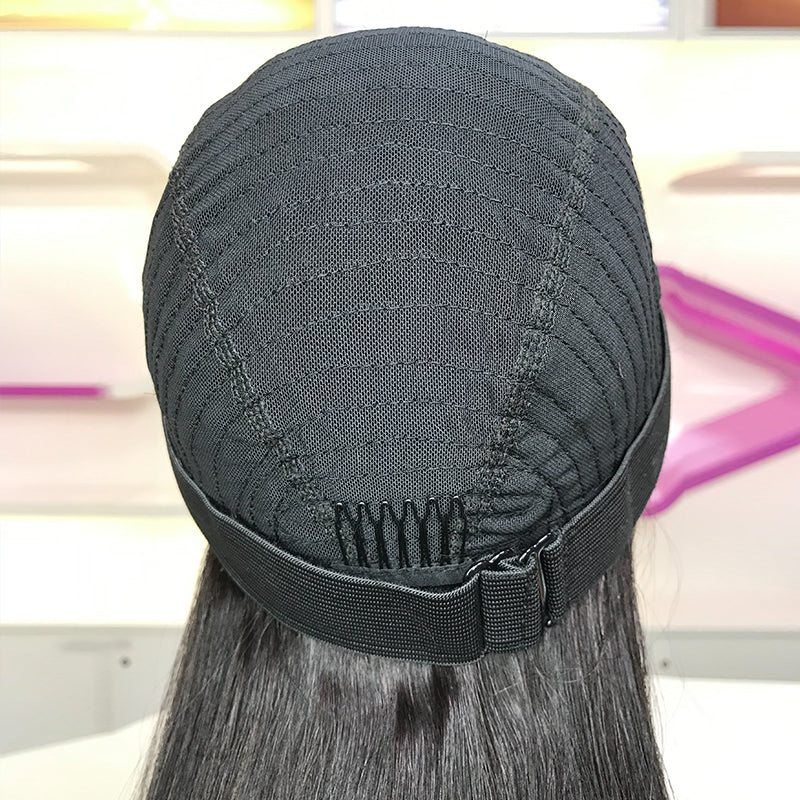 Perruque Body Wave sans colle avec fermeture HD 5x5 et nœuds décolorés 