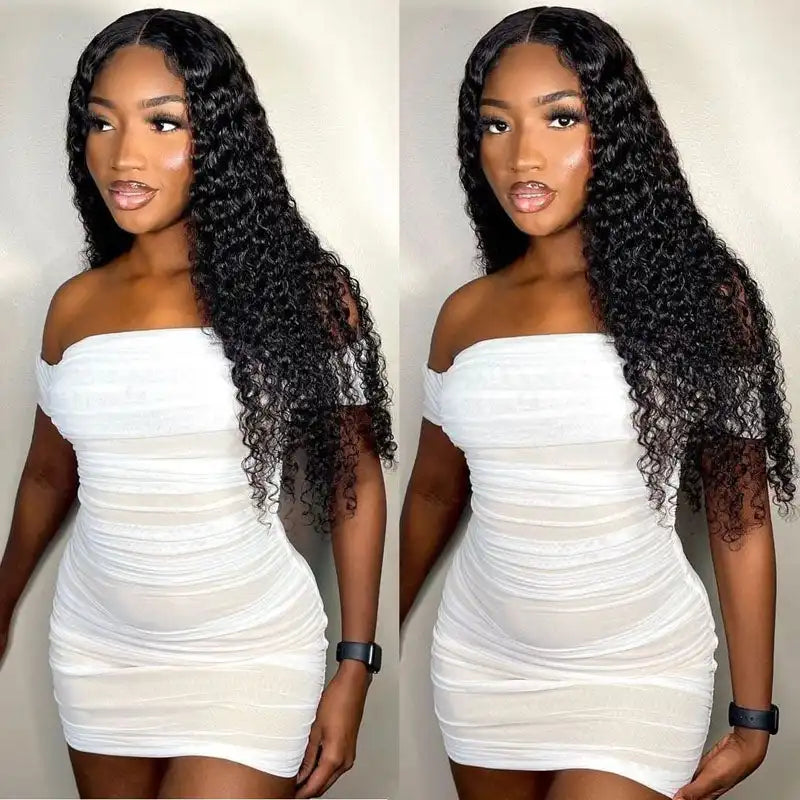 XBL Hair Curly Wig 4x4/5x5/6x6 HD Lace Closure Wig Deep Curly Lace Closure Wig