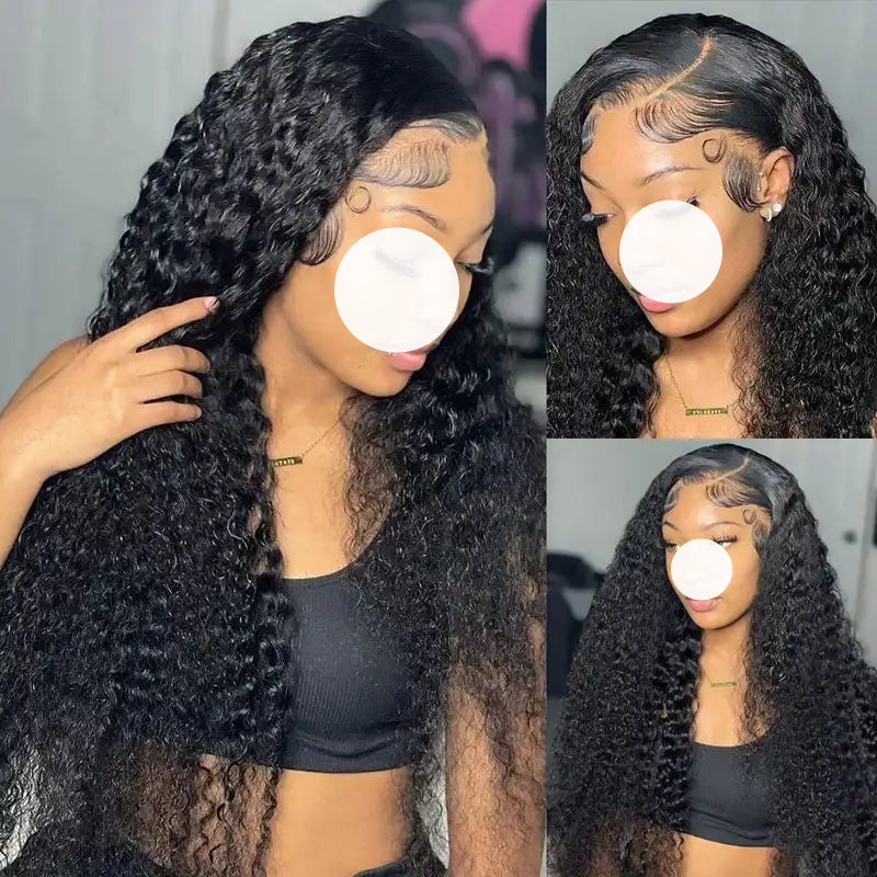 XBL Hair Curly Wig 4x4/5x5/6x6 HD Lace Closure Wig Deep Curly Lace Closure Wig