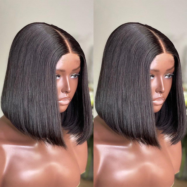 XBL Hair 13x4 Straight BOB Wig Short Human Hair Lace Fontal Wigs