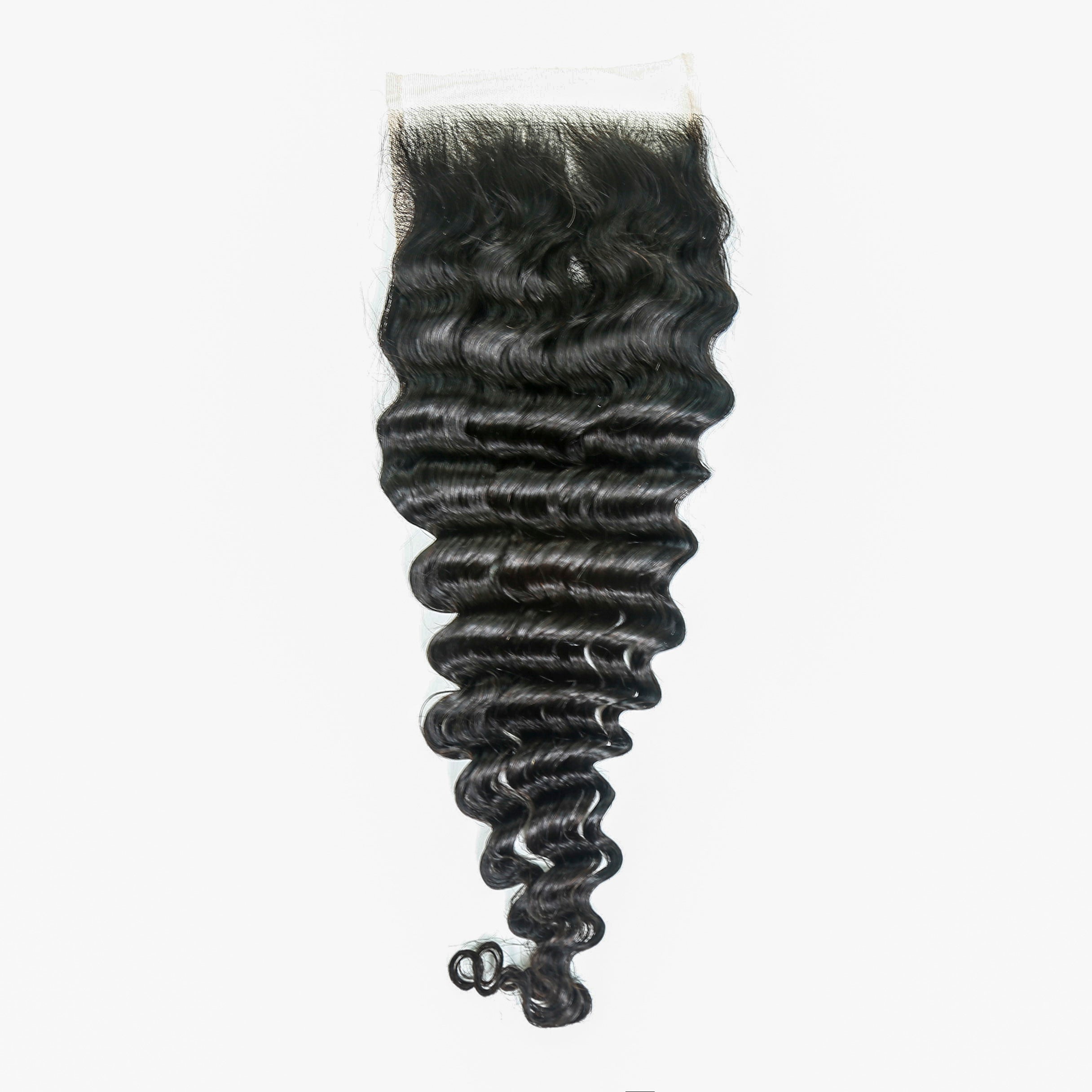 XBL Hair 5x5 Transparent Lace Cloure Deep Wave Natural Black