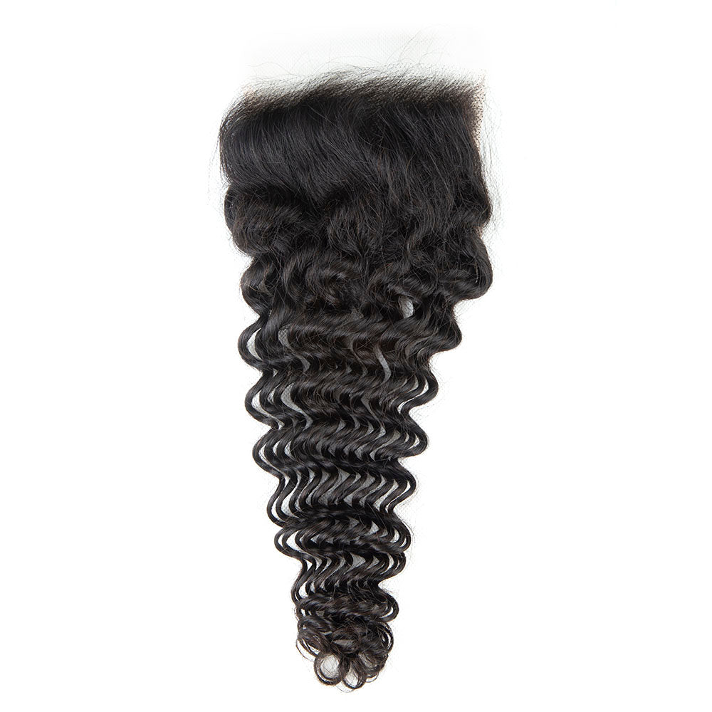 XBL Hair 5x5 HD Lace Cloure Deep Wave Small Knots 100% Human Hair