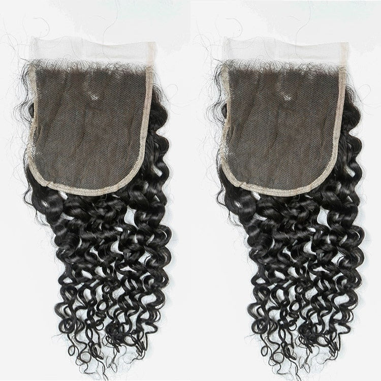 XBL Hair 5x5 Transparent Lace Cloure Curly Deep Curly
