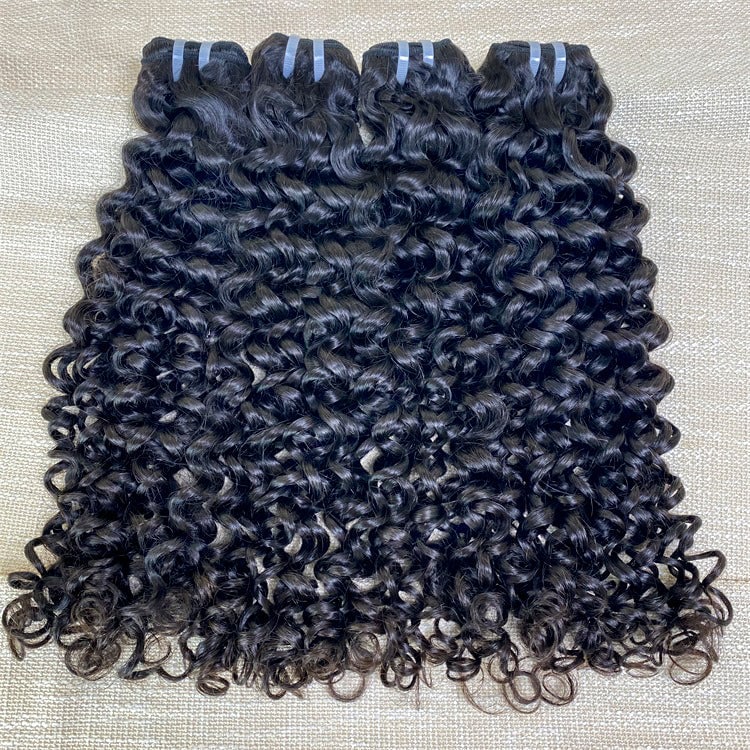 XBL Hair XBLhair Miss Flawless Raw Hair Jerry Curl 3Pcs or 4 Pcs Human Hair Extensions Raw Human Hair Weave From Single Donor
