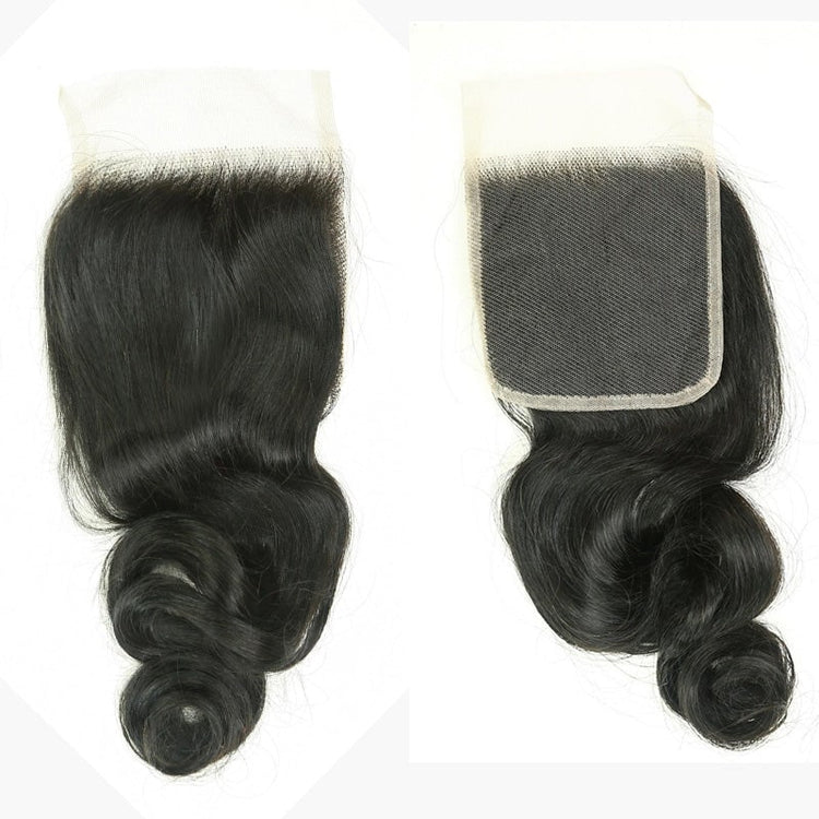 XBL Hair Miss Lovely 4x4 Transparent Lace Cloure Loose Wave% Human Hair Free Part