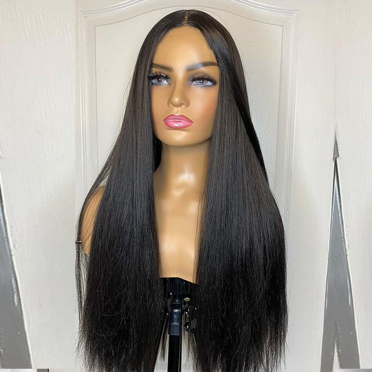 XBL Hair Straight Glueless Ready to Go Wig 5x5 HD Cloure Wig With Small Knots and Preplucked Hairline